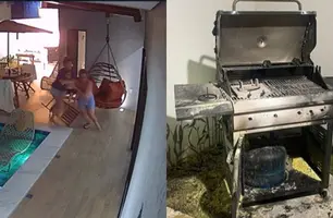 Churrasqueira a gás explode em condomínio da zona Leste de Teresina (Foto: Reprodução)