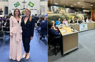 Deputadas Gabriella Aguiar e Simone Pereira (Foto: Reprodução)
