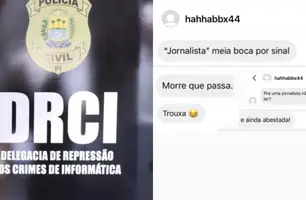 Estudante de odontologia que perseguia jornalista com perfil fake é intimidada (Foto: Reprodução)