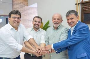 Fábio Novo com líderes do PT (Foto: Reprodução) Fábio Novo com líderes do PT (Foto: Reprodução)