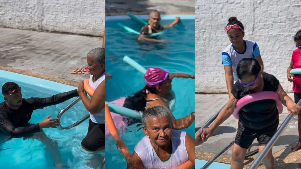 Hidroginástica em Santa Filomena