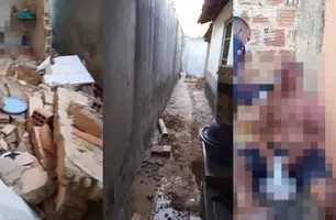 Homem atingido por tampa de fossa que explodiu está entubado; casa é interditada (Foto: Reprodução)