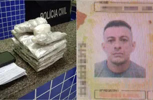 Homem foi preso com drogas (Foto: Reprodução)