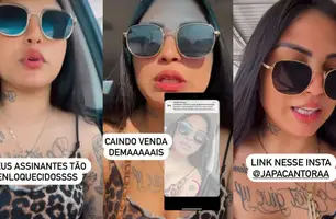 Japa Cantora volta a produzir 'conteúdos' e agradece assinantes: 'A3 de novo' (Foto: Reprodução)