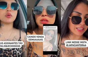 Japa Cantora volta a produzir 'conteúdos' e agradece assinantes: 'A3 de novo' (Foto: Reprodução)