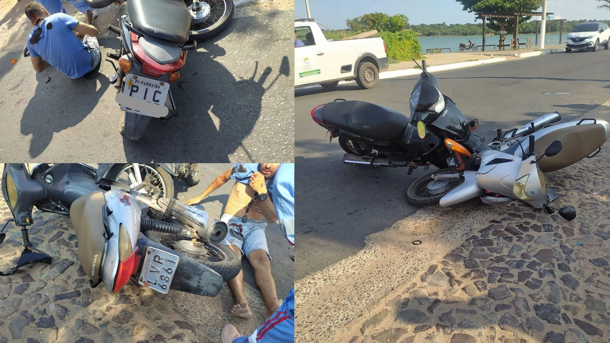 Moto é apreendida após acidente