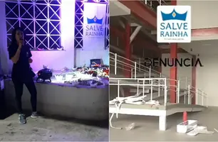 Ocupação foi realizada na rua Climatizada, ao lado do prédio (Foto: Reprodução/Rede Social)