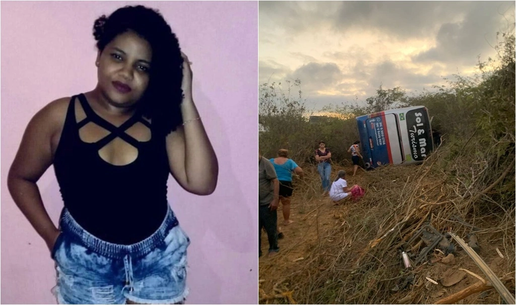 Ônibus tombou em Pernambuco