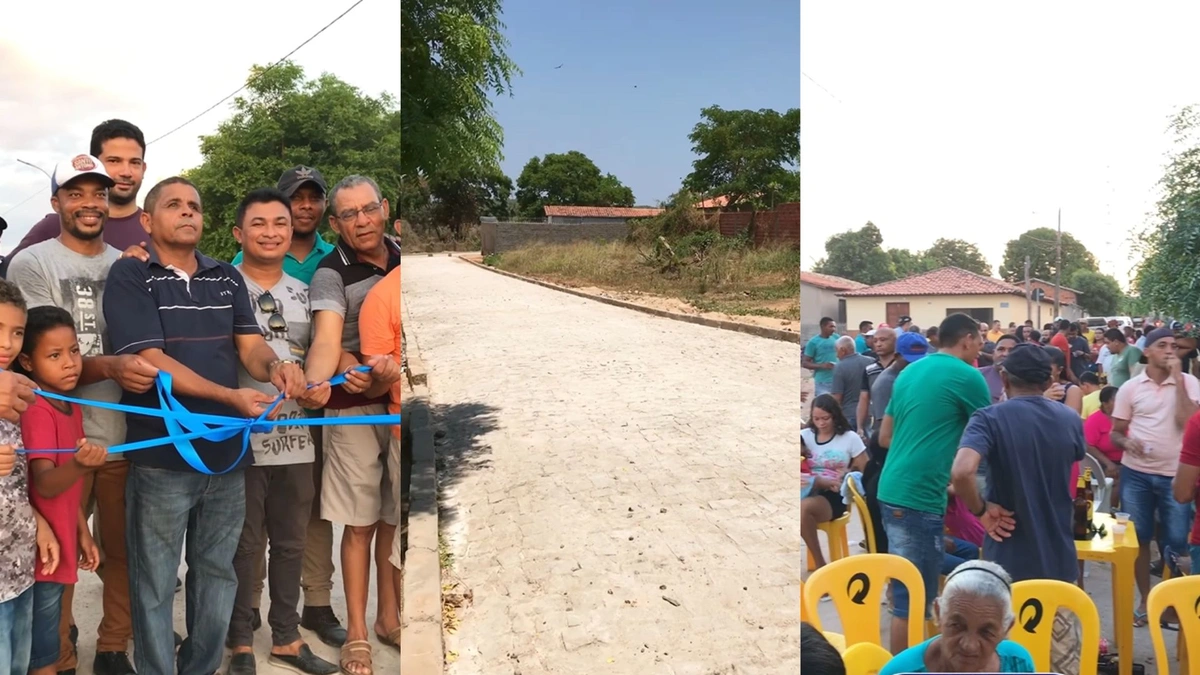 Pavimentação de três ruas em Arraial