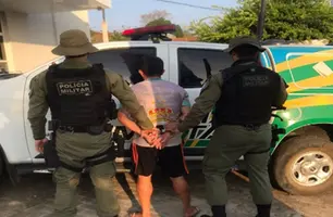 PM cumpre mandado e prende acusado de estupro em Francinópolis (Foto: Reprodução)