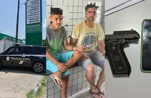 Polícia Civil apreende arma e prende dois suspeitos em flagrante na capital (Foto: Reprodução)