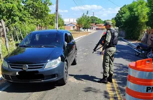 Polícia Militar em Parnaíba (Foto: Reprodução)