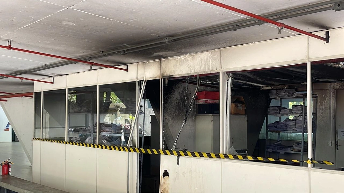 Princípio de incêndio na Sesapi