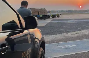 Prisão de homem no Aeroporto de Teresina (Foto: Reprodução)