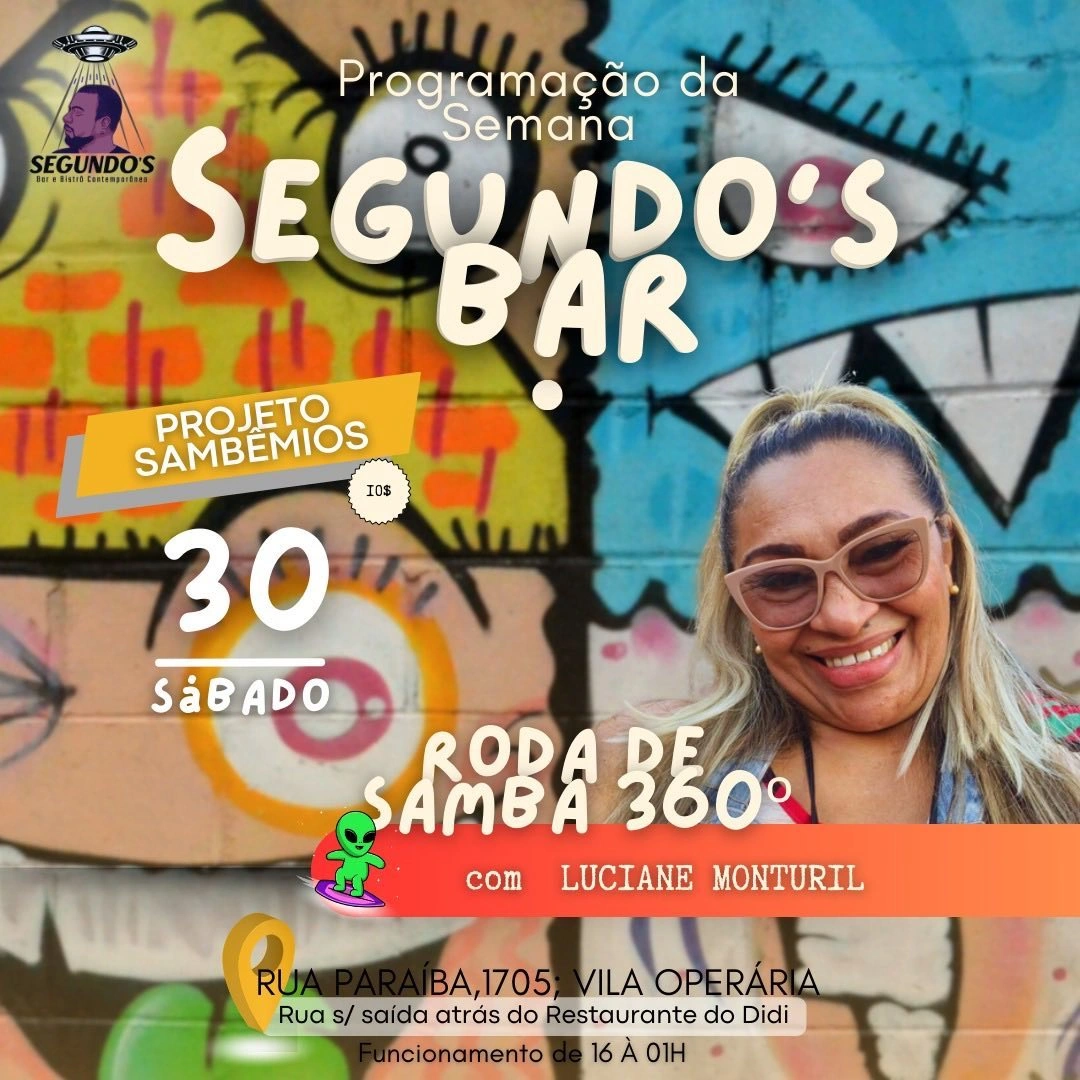 Programação do Segundo's Bar