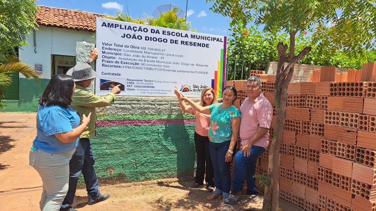 Reforma de escola em São João do Arraial
