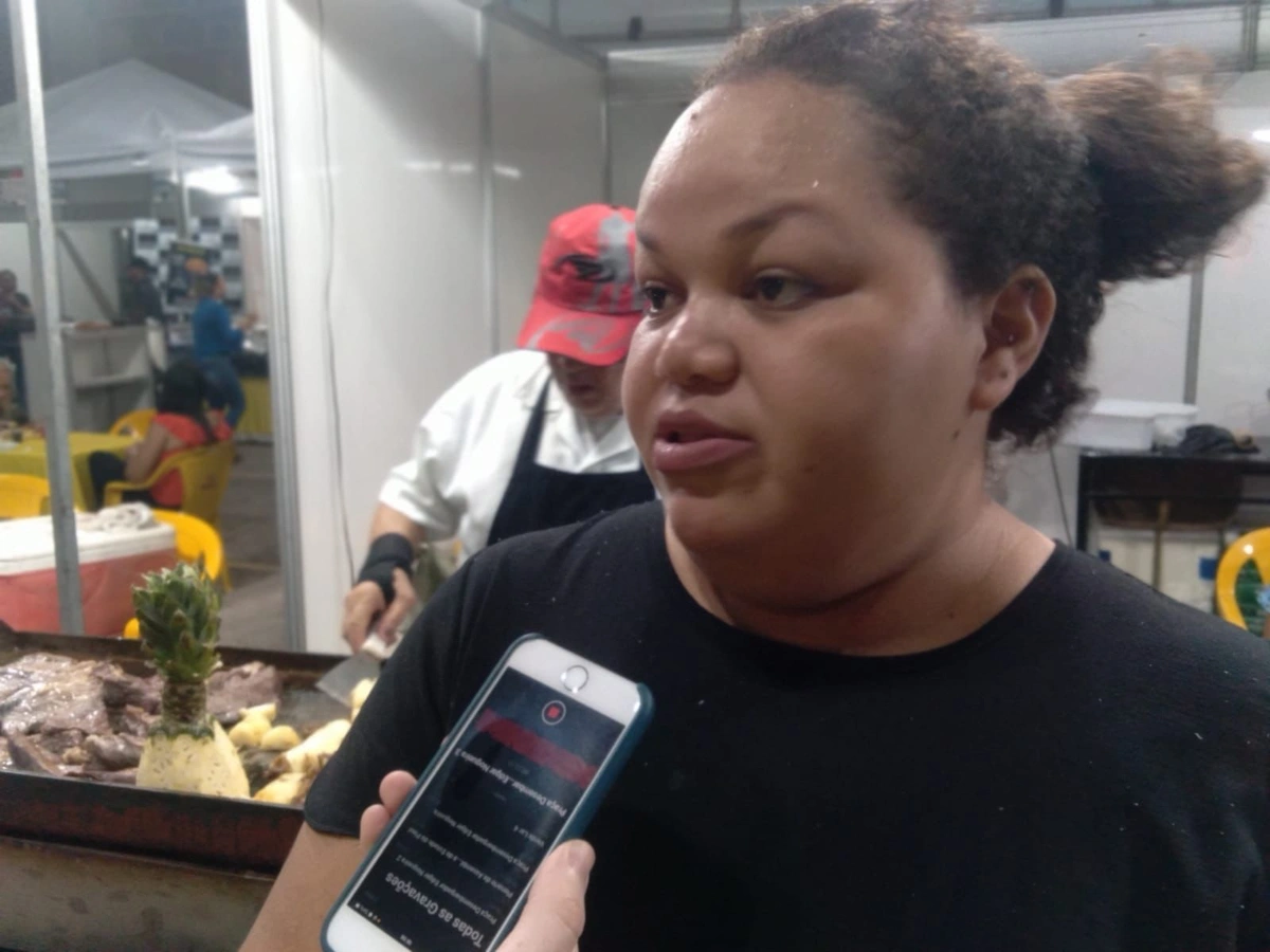 Sheila Horácio, vendedora de comidas típicas