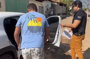 Suspeito preso (Foto: Divulgação/PC-PI)