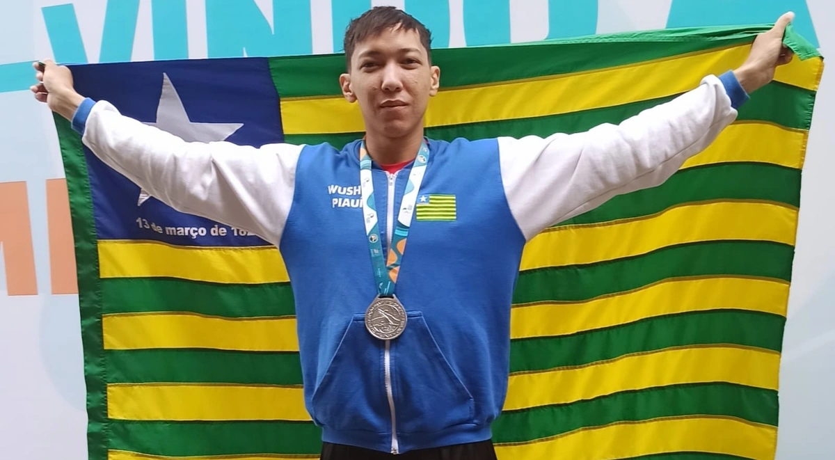 Atleta piauiense é vice-campeão em campeonato nacional de Kungfu