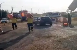 Assista: DNIT inicia construção de rotatória em Timon (Foto: Reprodução)