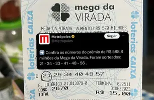 Bilhete "quase premiado" de apostador (Foto: Reprodução / X)