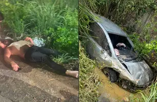 Cantor da banda Forró Saborear sofre grave acidente no Réveillon em Teresina (Foto: Reprodução)