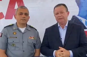 Carlos Brandão e coronel Schinneyder (Foto: Reprodução)