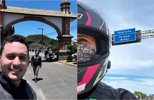 Casal timonense viaja mais de 15 mil km em moto pelo Brasil e América do Sul (Foto: Reprodução)