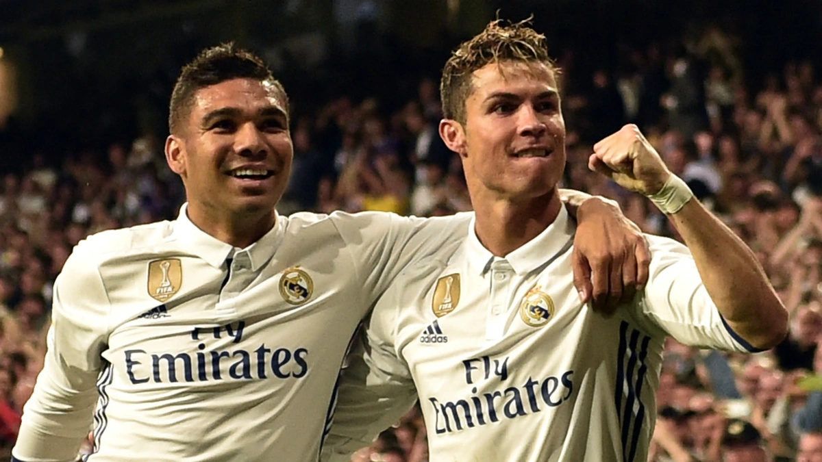 Casemiro e Cristiano Ronaldo