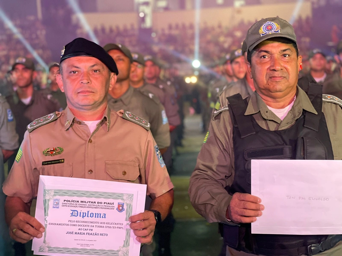 Cerca de 350 novos policiais são formados para fortalecer a segurança do Piauí