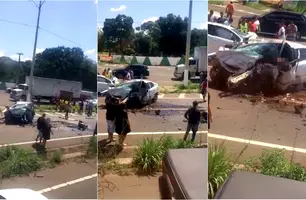 Colisão entre veículos deixa um motorista morto na BR-343, em Teresina (Foto: Reprodução)