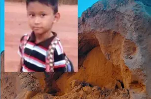 Criança de 5 anos morre soterrada na zona rural de Castelo do Piauí (Foto: Reprodução)