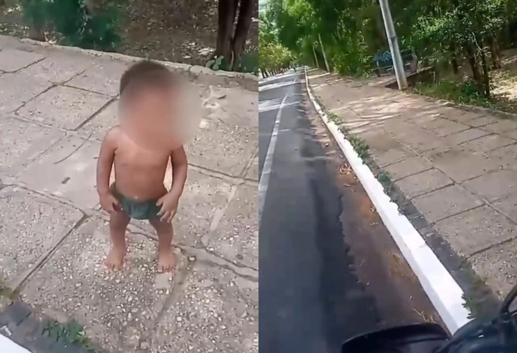 Criança é abandonada na Avenida Maranhão