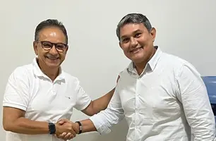 Dr. Hélio Oliveira e Joãozinho da Unimagem (Foto: Reprodução)