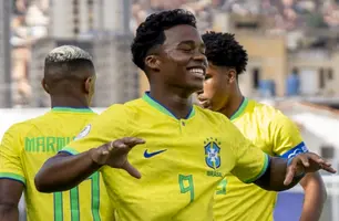 Endrick marcou o gol do Brasil na partida (Foto: Jailson Marconne/CBF)