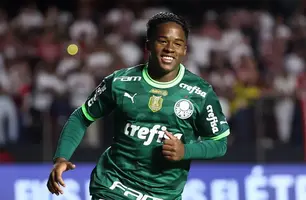 Endrick no Palmeiras (Foto: Reprodução/Cesar Greco/Palmeiras)