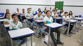 Estudantes da rede estadual de ensino (Foto: Reprodução)