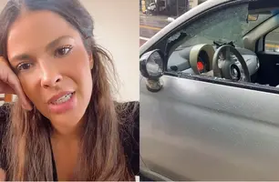 Ex-BBB piauiense Gyselle Soares se desespera após ser assaltada SP (Foto: Divulgação)