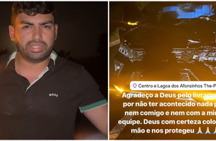 Ex-secretário do Dr. Pessoa sofre acidente em buraco de via: 'Deu PT' (Foto: Reprodução)