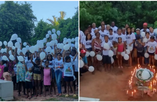 Familiares e amigos lembram um ano do assassinato de Antonio de Pádua em Matões (Foto: Reprodução)