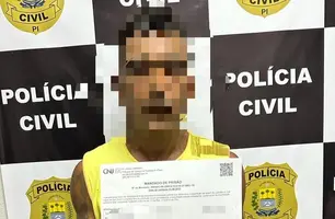 Foragido acusado de tráfico de drogas é preso na zona Norte de Teresina (Foto: Reprodução)