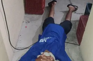 Homem é preso após arrombar supermercado em Piracuruca (Foto: Reprodução / Piripiri Repórter)