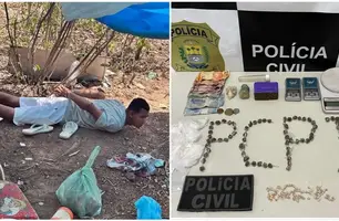 Homem é preso suspeito de tráfico de drogas em Buriti dos Lopes (Foto: Reprodução)