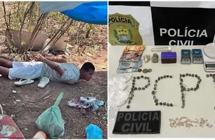 Homem é preso suspeito de tráfico de drogas em Buriti dos Lopes (Foto: Reprodução)