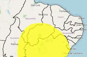 INMET emite novo alerta de chuvas intensas para várias cidades do Piauí (Foto: Reprodução/INMET)