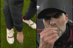 Jürgen Klopp perde aliança (Foto: Reprodução/Sky Sports)