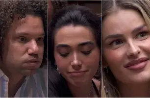 Maycon, Giovanna e Yasmin Brunet estão no primeiro paredão da edição (Foto: Reprodução)