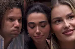 Maycon, Giovanna e Yasmin Brunet estão no primeiro paredão da edição (Foto: Reprodução)