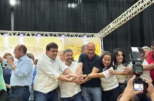 MDB faz evento em Teresina para oficializar Paulo Márcio como vice de Fábio Novo (Foto: Naiane Feitosa / Conecta Piauí)