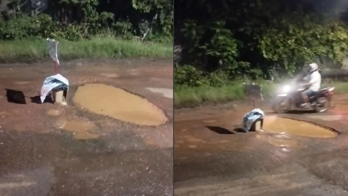 Moradores denunciam buracos em avenida de Teresina: 'já completou mês'